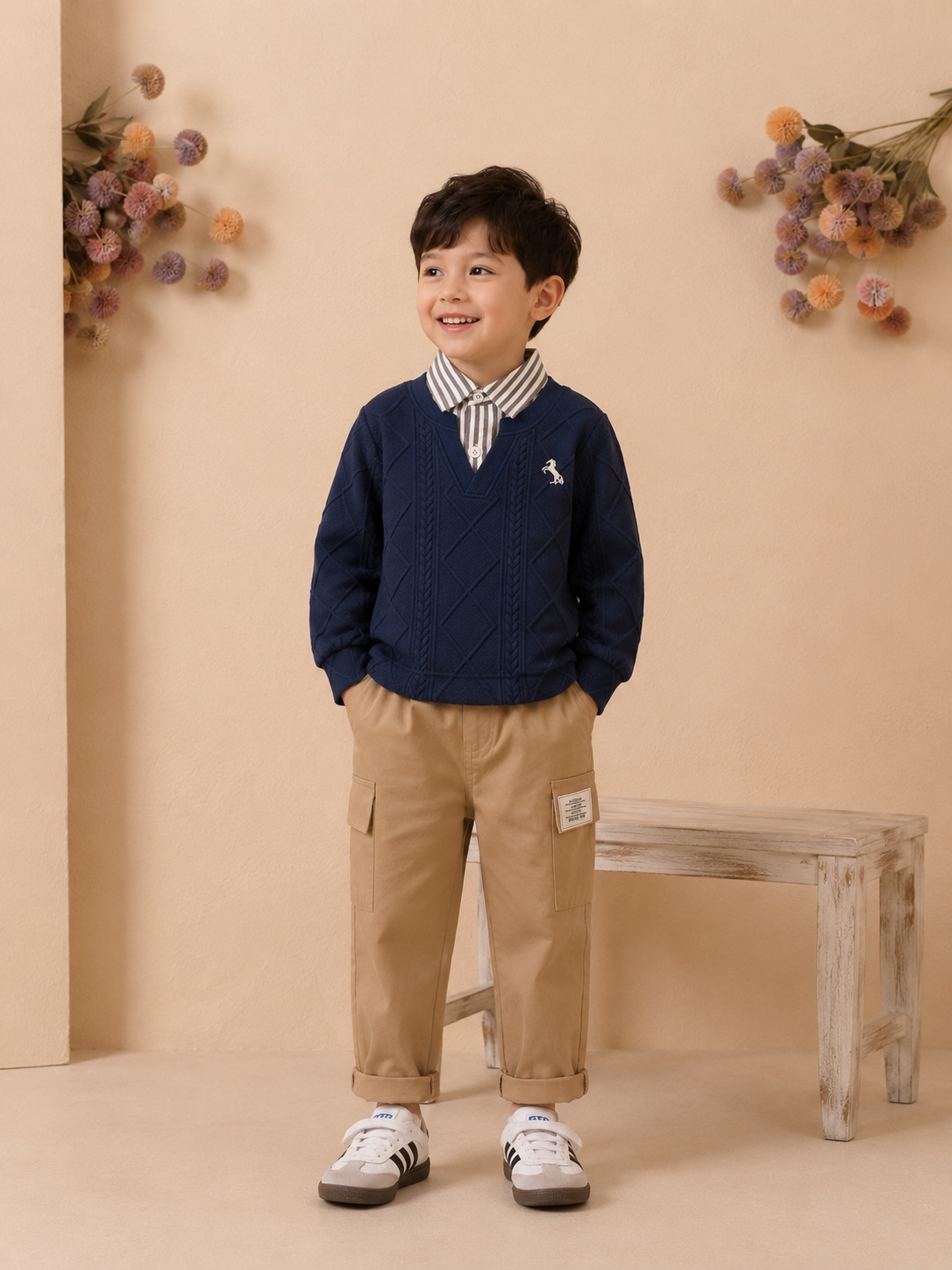 Ensemble 2 pièces d'automne pour garçons (collection 2026) – Style coréen – modèle 02