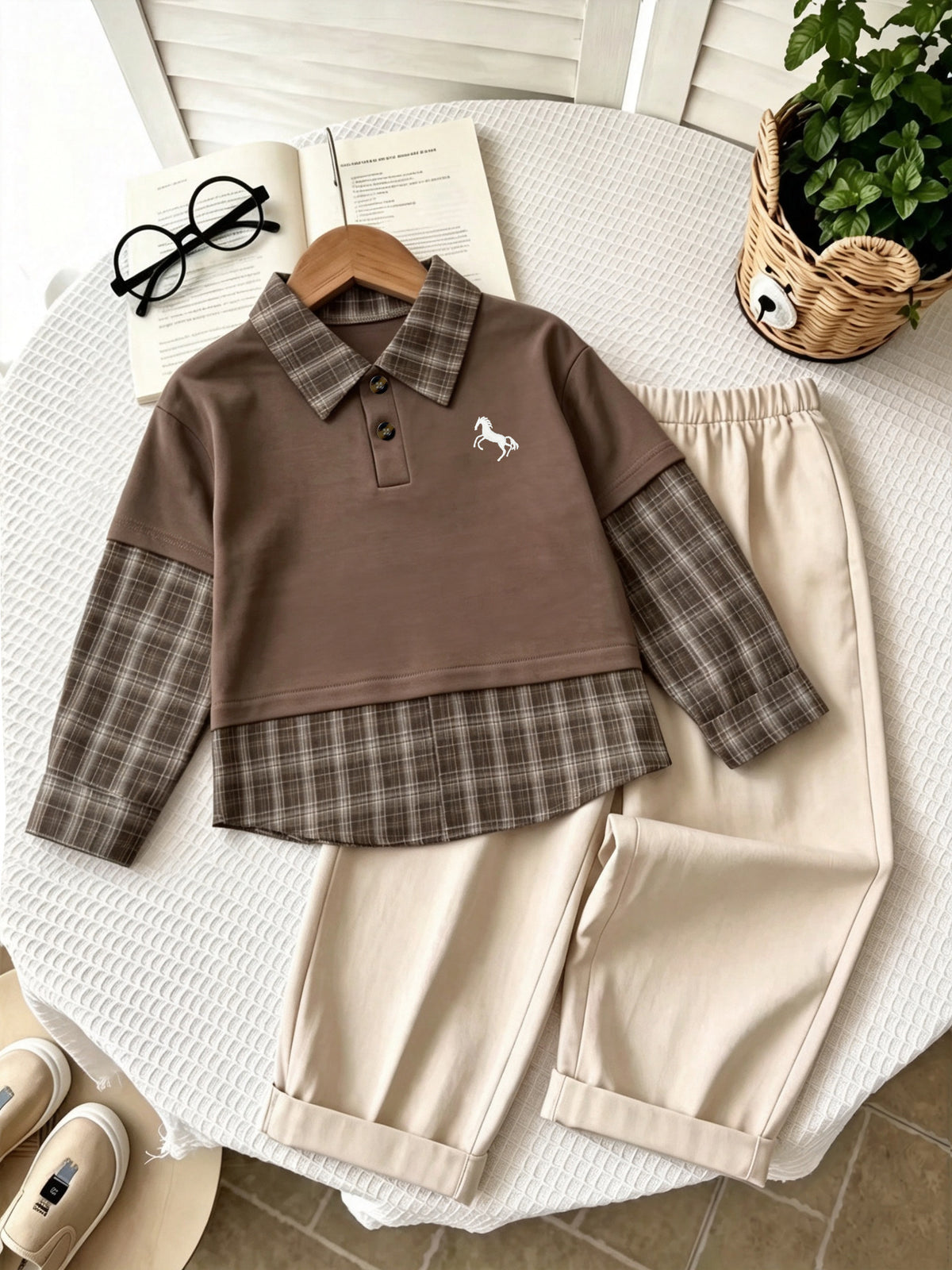 Ensemble 2 pièces d'automne pour garçons (collection 2026) – Style coréen – modèle 01