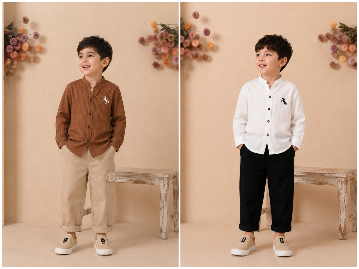 Ensemble 2 pièces d'automne pour garçons (collection 2026) – Style coréen – modèle 03
